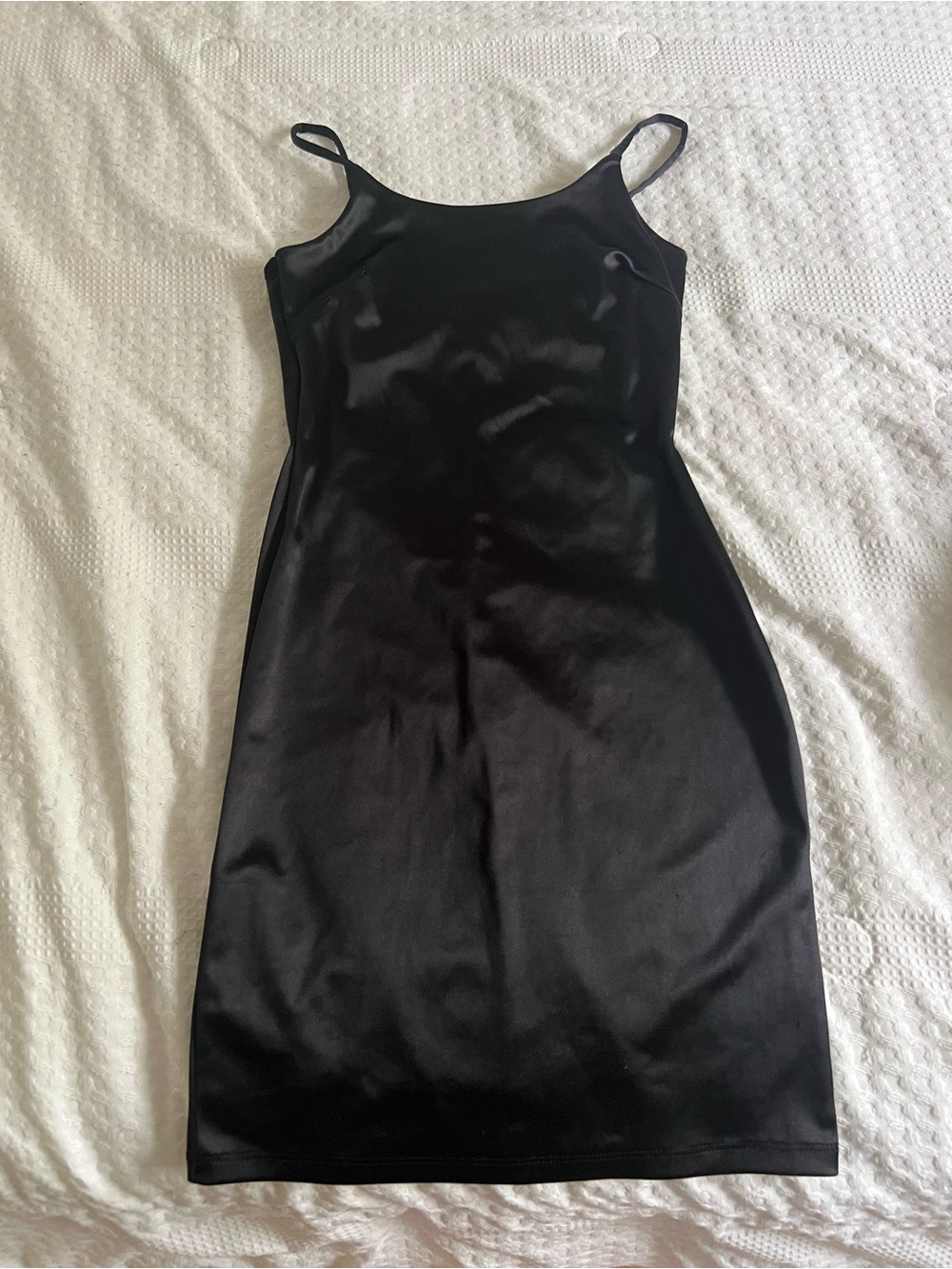 Classic Black Slip Mini Dress - Women